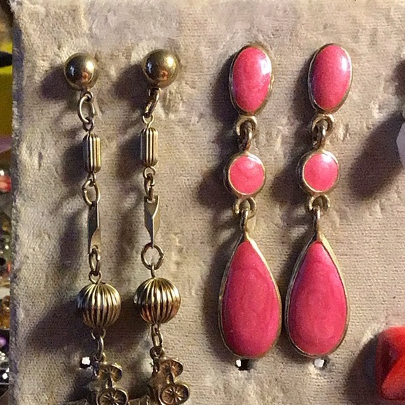 Pink and Gold DROPS on dangle earrings… - Picture 10 of 12